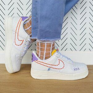 ❤️Nike Air Force 1 '07 SE Low Sz 8.5 Women Retro Shoes Beige Snekear DX2348-100